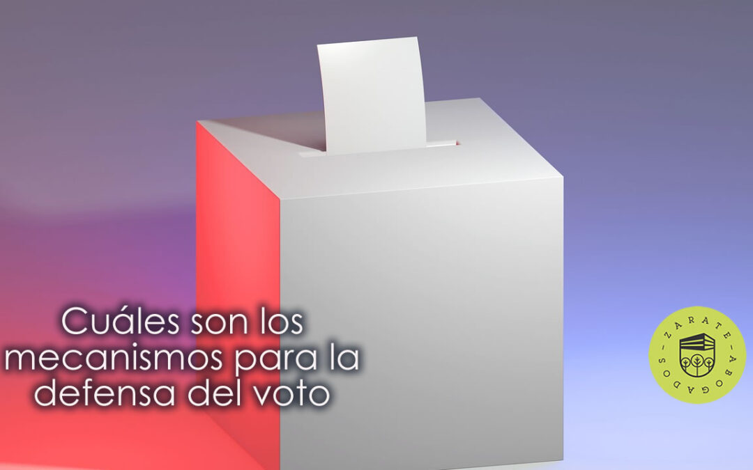 Cuáles son los mecanismos para la defensa del voto