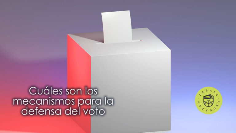Cuáles son los mecanismos para la defensa del voto