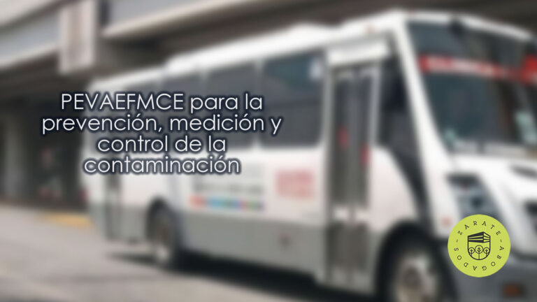 PEVAEFMCE para la prevención, medición y control de la contaminación