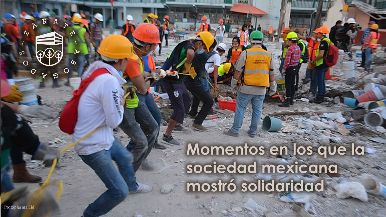 Momentos en los que la sociedad mexicana mostró solidaridad Momentos en los que la sociedad mexicana mostró solidaridad