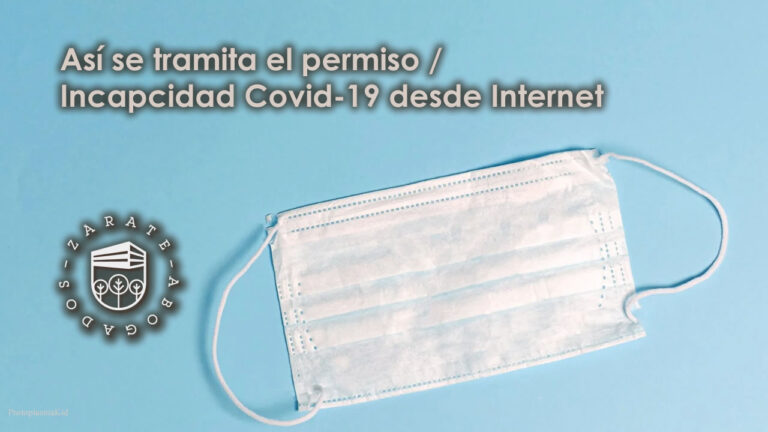 Así se tramita el permiso / Incapcidad Covid-19 desde Internet