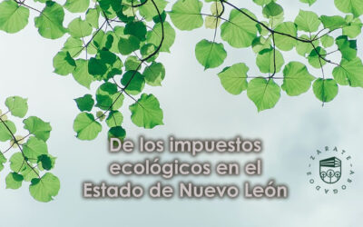 De los impuestos ecológicos en el Estado de Nuevo León 