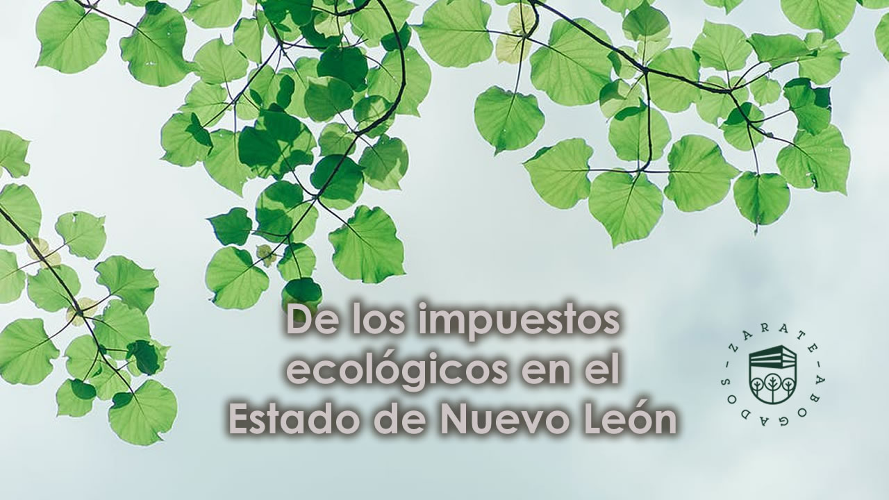 De los impuestos ecológicos en el Estado de Nuevo León 