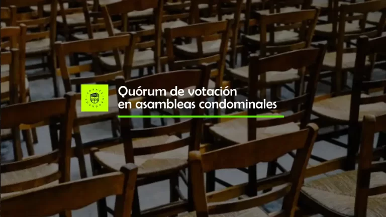 Quorum de votación en asambleas condominales